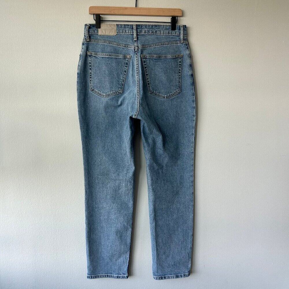 Everlane Curvy Cheeky High Rise Straight Jeans Light Wash Size 29 Womens - Picture 3 of 10